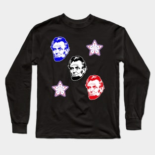 Funny Abe Lincoln Face Long Sleeve T-Shirt